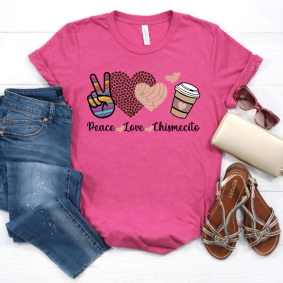 Hand Crafted Tops - Peace Love Chisemecito Shirt